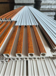 Eco-Friendly Interior Wood Alternative WPC PVC Fluted Wall Panel For Home Improvment interior wpc fluted wall panel board indoor wpc wood plastic composite pvc wall panel cladding
