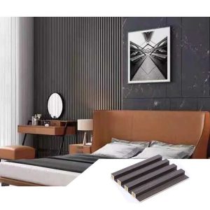 eco friendly interior wood alternative wpc pvc fluted wall panel for home improvment