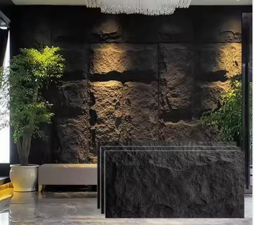 pu mushroom stone wall panel pu stone