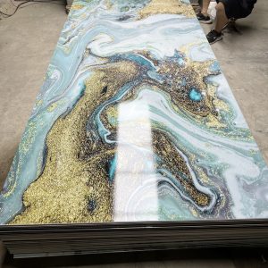 home decorative plastic wall panels uv marble alternative sheet for wall decoration pvc marbled sheet