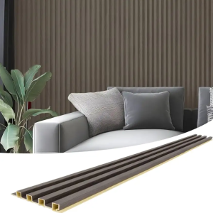 interior wpc fluted wall panel board indoor wpc wood plastic composite pvc wall panel cladding
