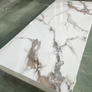 home decorative plastic wall panels uv marble alternative sheet for wall decoration pvc marbled sheet